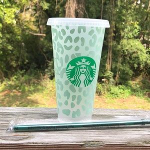 NEW! Reusable leopard print Starbucks cups!